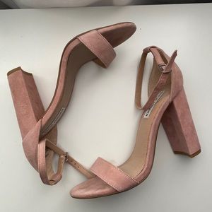Steve Madden Carrson Size 8 Heel Starppy - Soft rose color